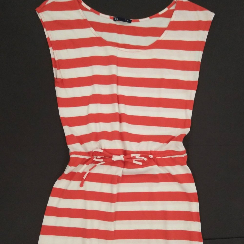 Women's Gap Orange Striped Knit Dress size XS EUC